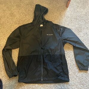 Columbia Charcoal and Black Windbreaker Jacket